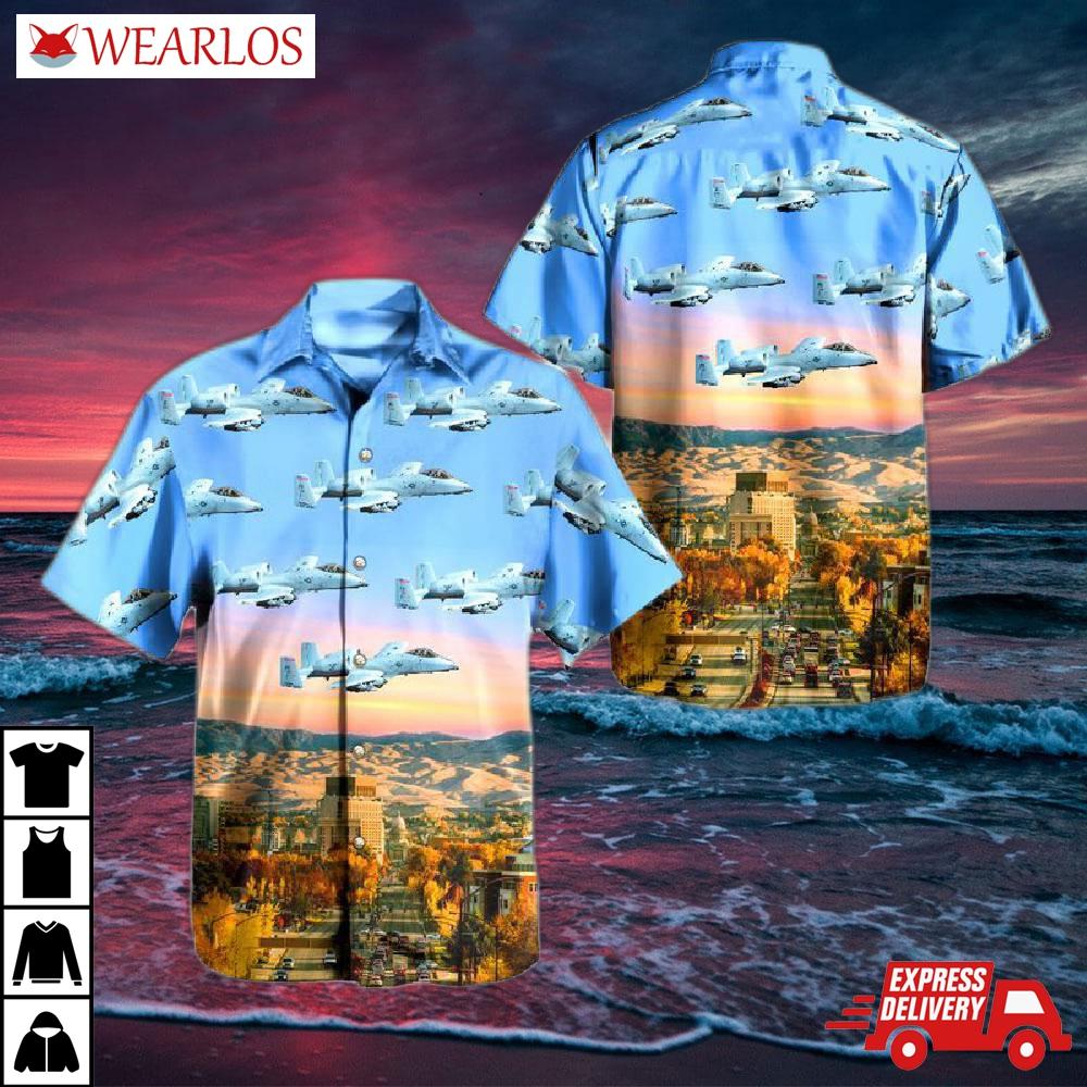 124th Fighter Wing Idaho Air National Guard A-10 Thunderbolt Ii Hawaiian Shirt