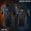 12th Fan Seattle Seahawks Black Reflective Limited Jersey - Men