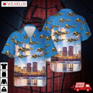 192nd Wing F-22 Raptor Virginia Air National Guard Hawaiian Shirt