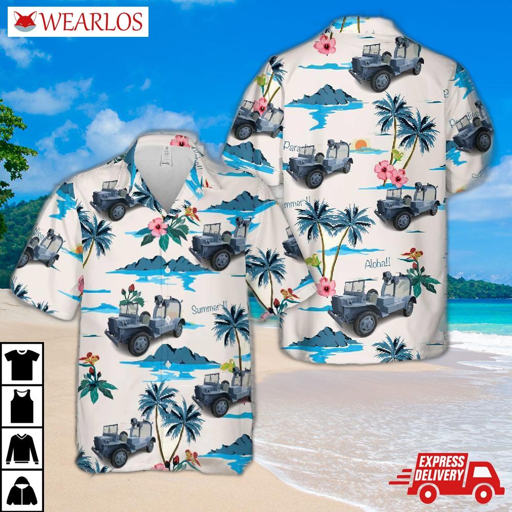 1941 Ford Gtb Ww2 Bomb Service Truck Military Hawaiian Shirt