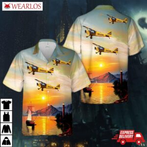 1946 Piper J3c-65 Clipped Wing Cub Hawaiian Shirt