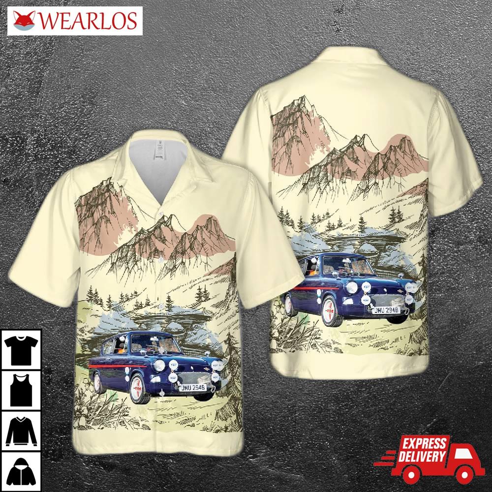 1964 Ford Anglia Super Gt Hawaiian Shirt