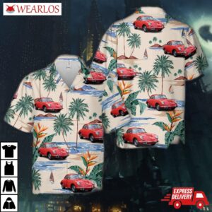 1965 Porsche 356c Coupe Hawaiian Shirt