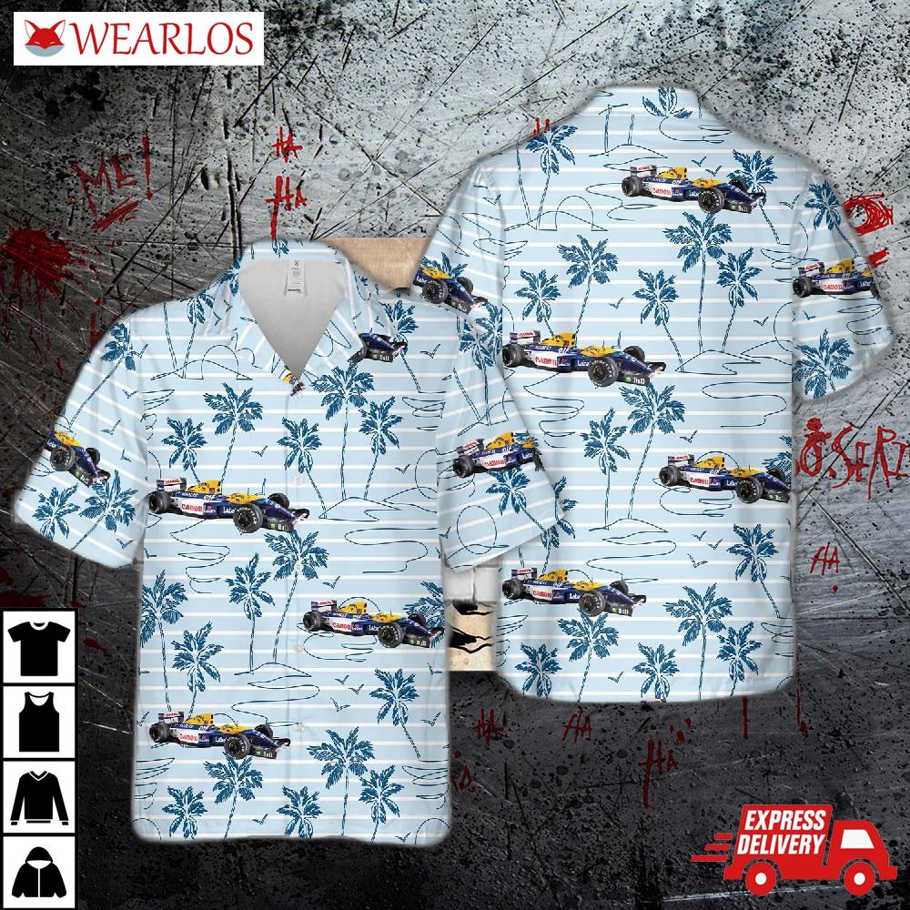 1992 Williams Fw14b Renault Hawaiian Shirt