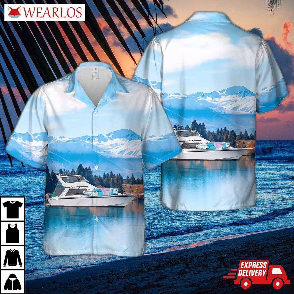 1994 Pelin Eclipse 34 Foxy Lady Hawaiian Shirt
