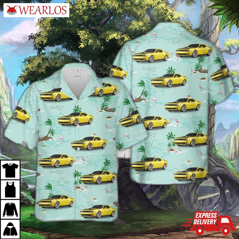 2023 Dodge Challenger Hawaiian Shirt