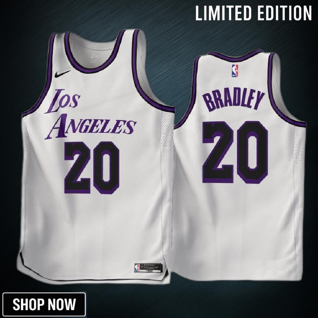 -23 Los Angeles Lakers Avery Bradley 20 White City Edition Jersey - Men