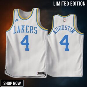 -23 Los Angeles Lakers D.j. Augustin 4 White Classic Edition Jersey