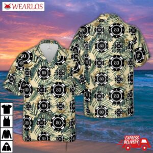 80th Poker Chip Hawaiian Shirt