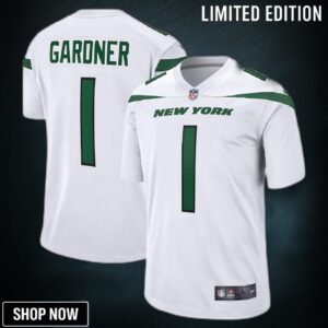 Ahmad Sauce Gardner 1 New York Jets Draft First Round Pick Game Jersey In White