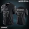 Aidan Hutchinson 97 Detroit Lions Black Reflective Limited Jersey - Men