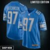 Aidan Hutchinson 97 Detroit Lions Men Game Jersey - Blue