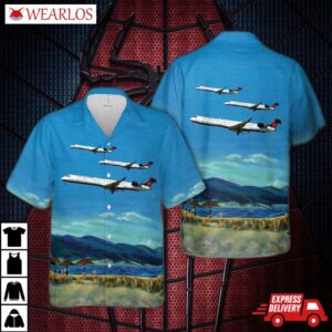 Air Canada Bombardier Crj 900 Hawaiian Shirt