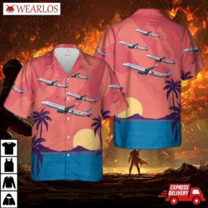 Airbus A321 American Airlines "stand Up To Cancer" Hawaiian Shirt