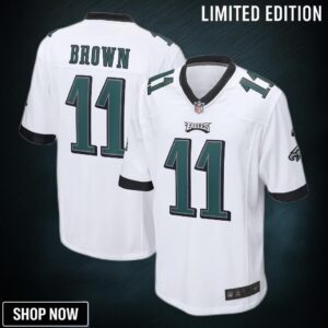 Aj Brown Philadelphia Eagles Game Jersey White Nfl