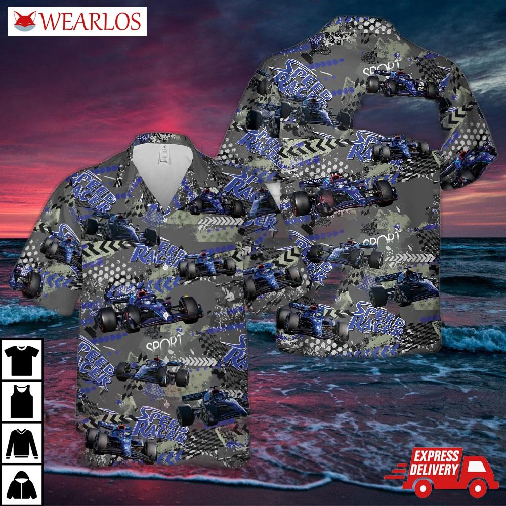 Alex Albon F1 Williams Car Hawaiian Shirt