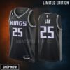 Alex Len 13 Sacramento Kings Black Men Jersey -23 Statement Edition Swingman