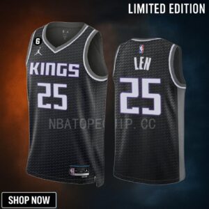Alex Len 13 Sacramento Kings Black Men Jersey -23 Statement Edition Swingman