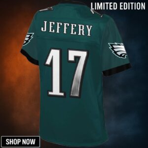 Alshon Jeffery Philadelphia Eagles Nfl Pro Line Womens Player Jersey - Midnight Green
