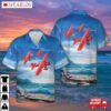 Amelia Earhart`s Red Airplane Hawaiian Shirt