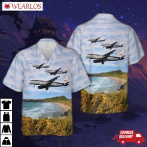 American Airlines Allegheny Heritage Airbus A319-112 N745vj Hawaiian Shirt