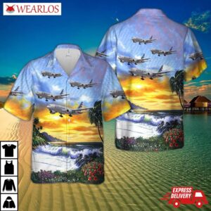 American Airlines Boeing 777-200 "azriel (al) Blackman 75 Years" Hawaiian Shirt