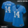 Amon Ra St Brown Detroit Lions Womens Player Game Jersey Blue Nfl
