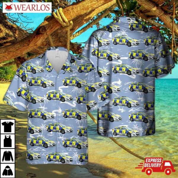 An Garda Siochana Irish Police Car Hawaiian Shirt