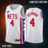 Andre Drummond -23 Brooklyn Nets White 4 Classic Edition Jersey - Men