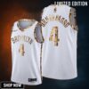 Andre Drummond 4 Brooklyn Nets Python Skin White Jersey New Number - Men