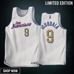 Andre Iguodala -23 Golden State Warriors White 9 Earned Edition Jersey