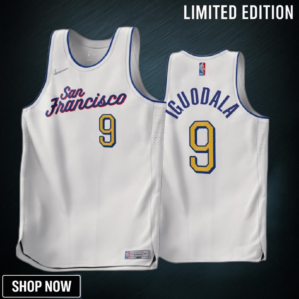 Andre Iguodala -23 Golden State Warriors White 9 Earned Edition Jersey