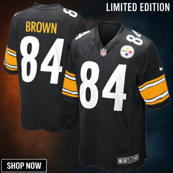 Antonio Brown Pittsburgh Steelers Nike Game Jersey - Black