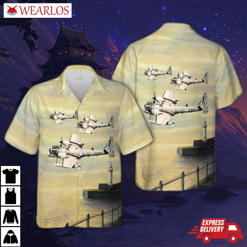 Argentine Army Grumman Ov-1d Mohawk (g-134) Hawaiian Shirt