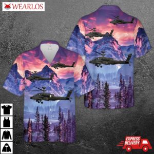 Arizona Army Ng, 1st Apache Helicopter Attack Battalion, 285th Aviation Regiment Boeing Ah-64d Longbow Hawaiian Shirt