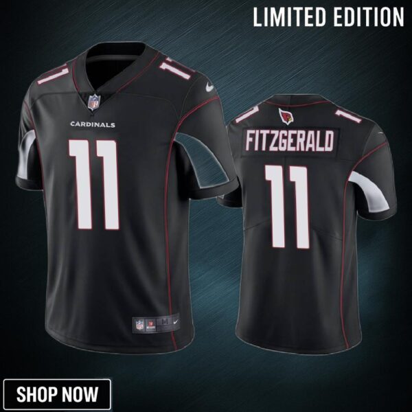 Arizona Cardinals Larry Fitzgerald Black Vapor Untouchable Limited Jersey