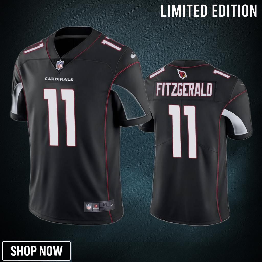 Arizona Cardinals Larry Fitzgerald Black Vapor Untouchable Limited Jersey