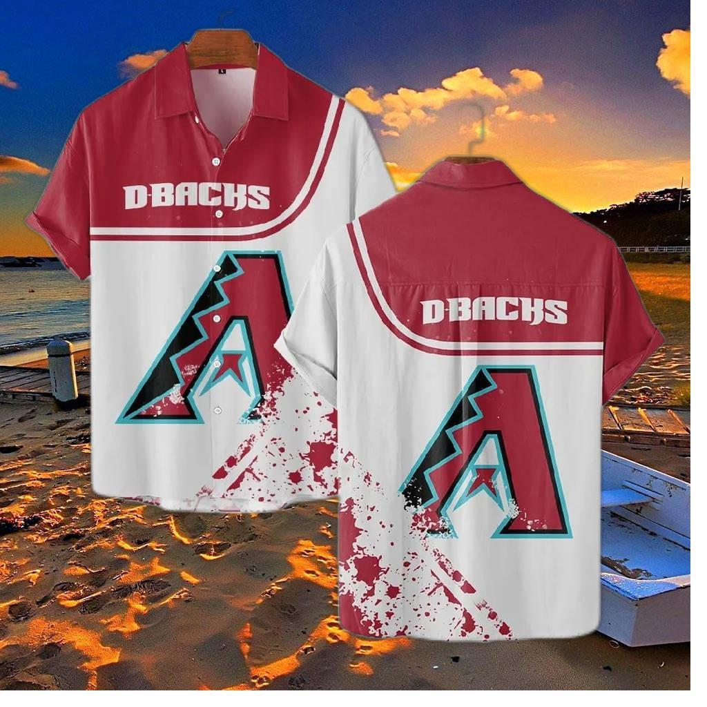 Arizona Diamondbacks Cactus Wave Hawaiian Shirt