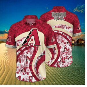 Arizona Diamondbacks Saguaro Sunset Hawaiian Shirt