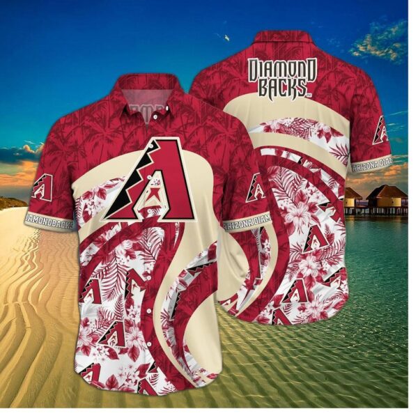 Arizona Diamondbacks Saguaro Sunset Hawaiian Shirt
