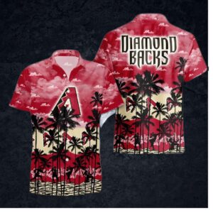 Arizona Diamondbacks Sunset Oasis Hawaiian Shirt