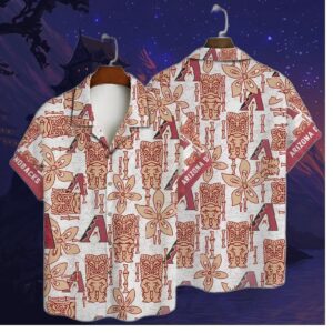 Arizona Diamondbacks Twilight Cactus Hawaiian Shirt