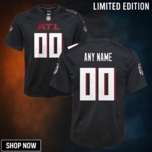 Atlanta Falcons Custom Game Jersey - Black Jerseys Nfl