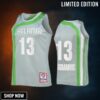 Atlanta Hawks Bogdan Bogdanovic 13 Hardwood Classics Sliver 75th Jersey