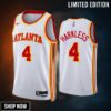 Atlanta Hawks Maurice Harkless 4 -23 Association Edition White Jersey Swingman