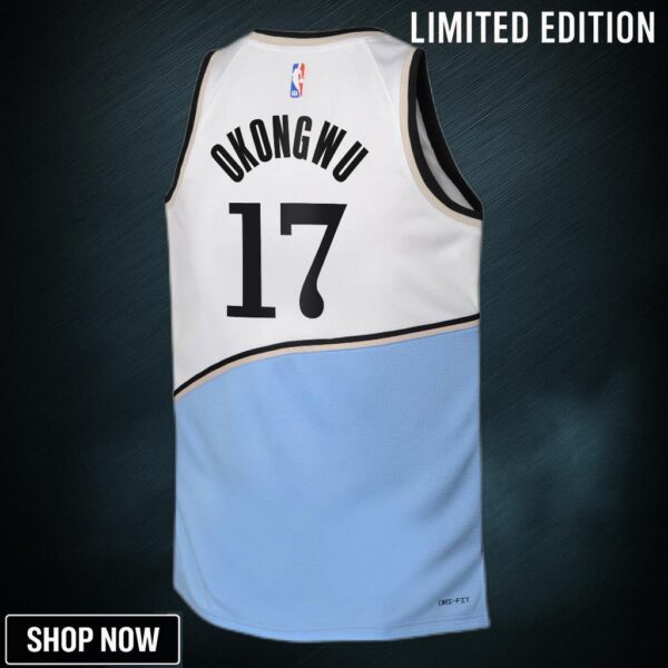 Atlanta Hawks Nike City Edition Swingman Jersey - Black Onyeka Okongwu Youth