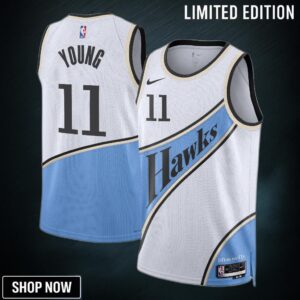 Atlanta Hawks Nike City Edition Swingman Jersey - Black Trae Young Unisex