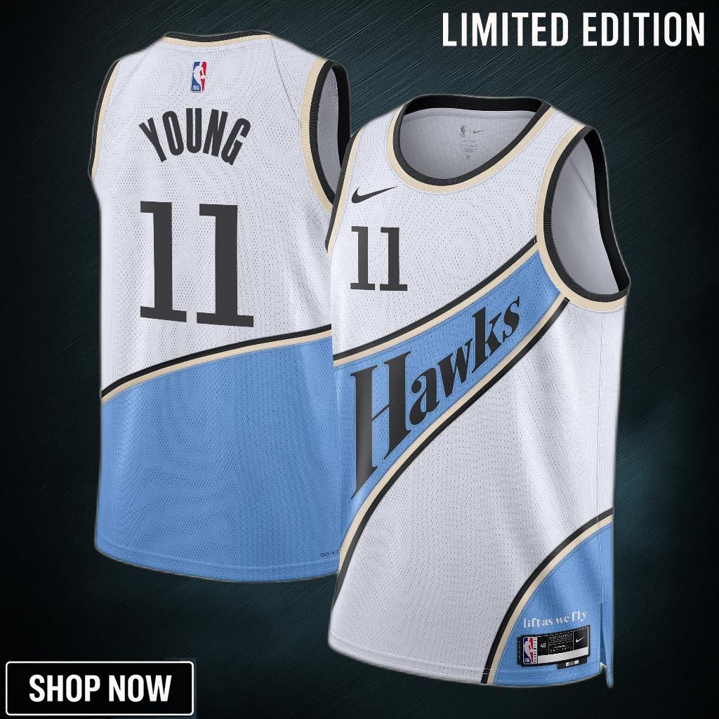 Atlanta Hawks Nike City Edition Swingman Jersey - Black Trae Young Unisex