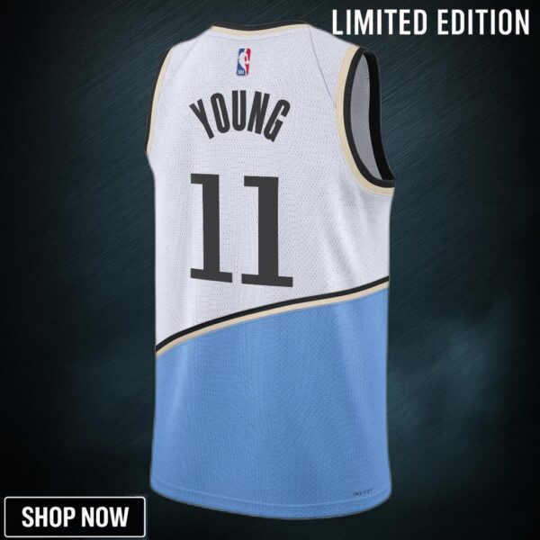 Atlanta Hawks Nike City Edition Swingman Jersey - Black Trae Young Unisex