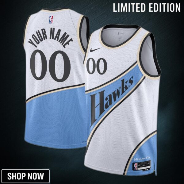 Atlanta Hawks Nike City Edition Swingman Jersey - Custom Unisex